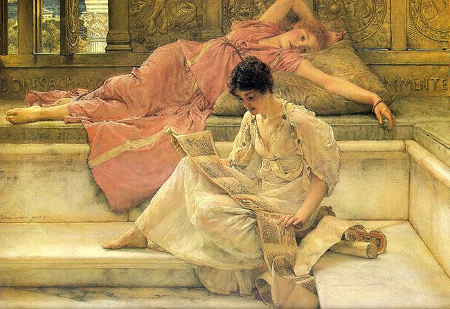 Law-of-continuity-gestalt-psychology-The_Favorite_Poet_Sir_Lawrence_Alma-Tadema_1888