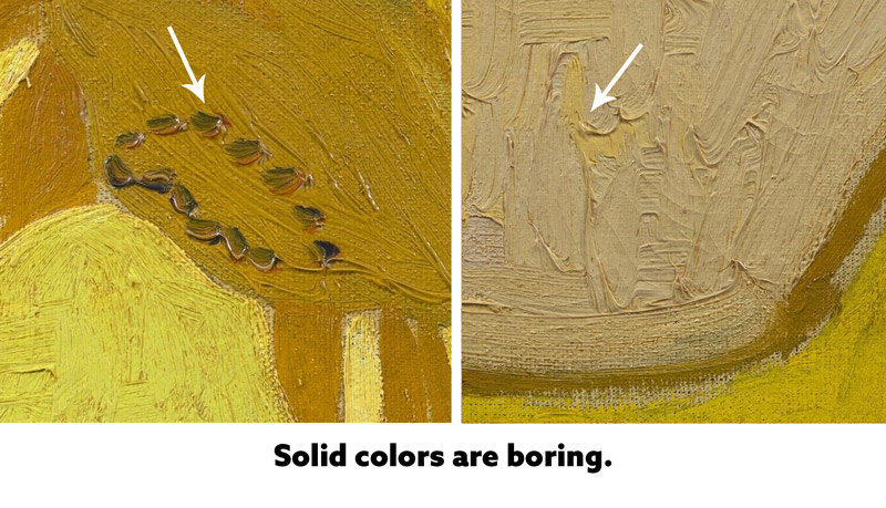 Twelve Things I Learned From Vincent Van Gogh-solid-colors-are-boring