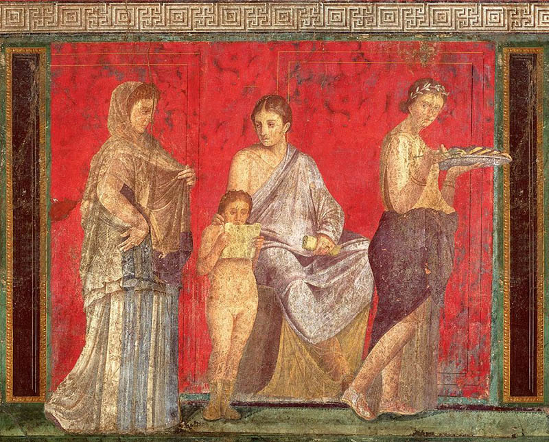 Did Picasso Steal From Ancient Romans-Roman_fresco_Pompeii