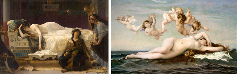 Nudity in Art-Michelangelo and More-Alexandre Cabanel-comparison-1