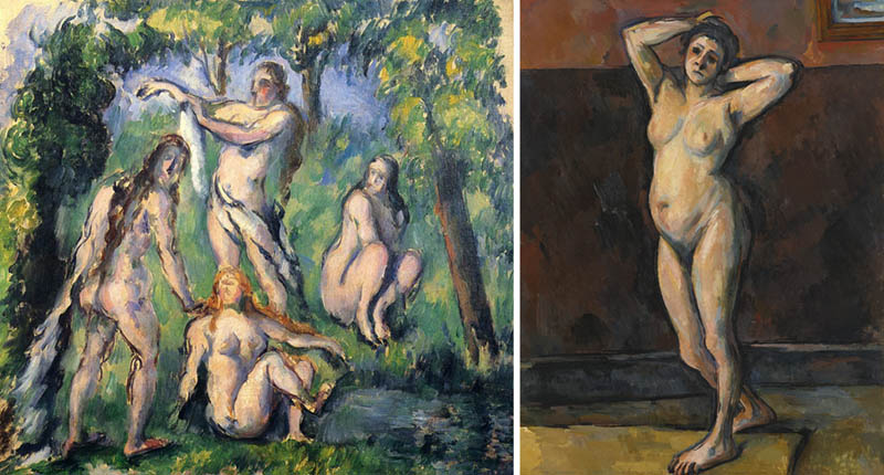 Nudity in Art-Michelangelo and More-Cezanne-comparison-2