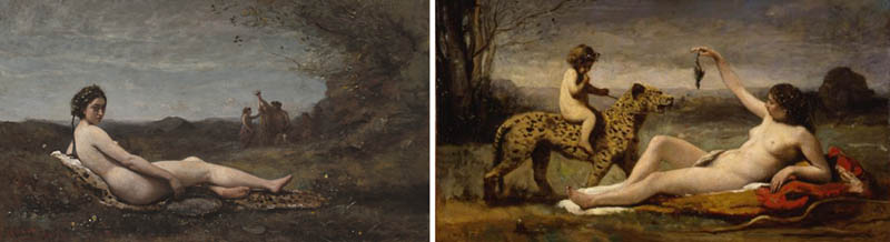 Nudity in Art-Michelangelo and More-Corot-comparison-2