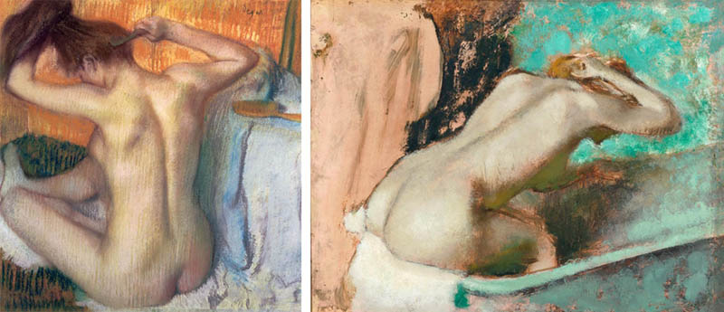 Nudity in Art-Michelangelo and More-Edgar Degas-comparison-1