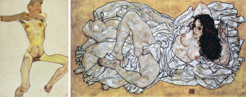 Nudity-in-Art-Michelangelo-and-More-Egon-Schiele-comparison-2