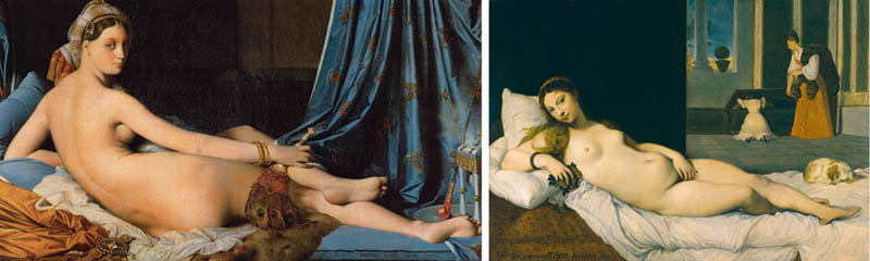 Nudity in Art-Michelangelo and More-Ingres-comparison-1