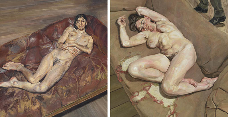 Nudity in Art-Michelangelo and More-Lucian Freud-comparison-1