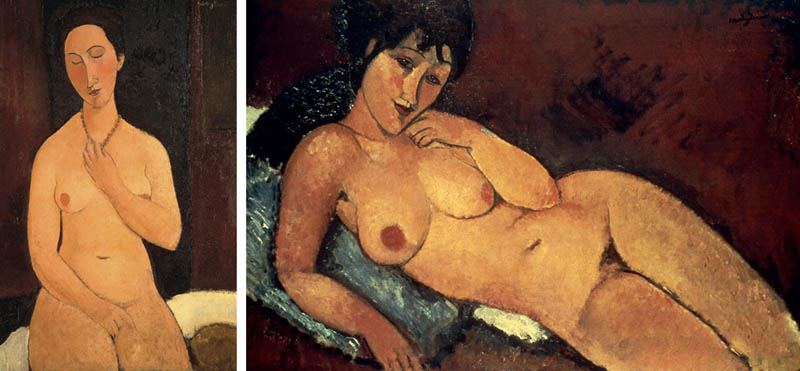 Nudity in Art-Michelangelo and More-Modigliani-comparison-3