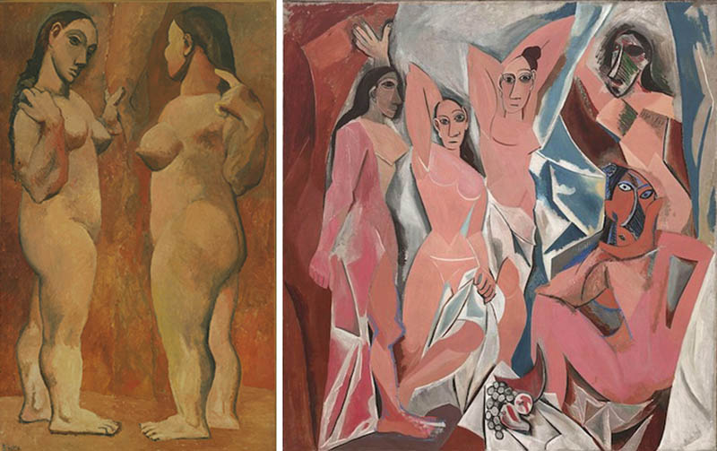 Nudity in Art-Michelangelo and More-Pablo Picasso-comparison-1