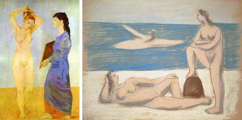 Nudity in Art-Michelangelo and More-Pablo Picasso-comparison-2