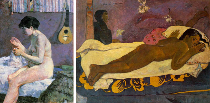 Nudity in Art-Michelangelo and More-Paul Gauguin-comparison-1