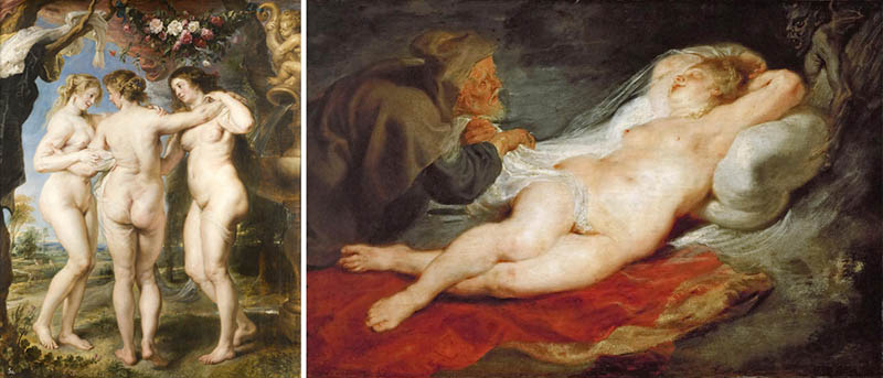 Nudity in Art-Michelangelo and More-Peter Paul Rubens-comparison-1
