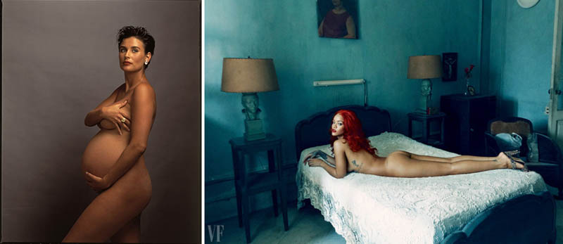 Nudity in Art-Michelangelo and More-annie leibovitz comparison-1