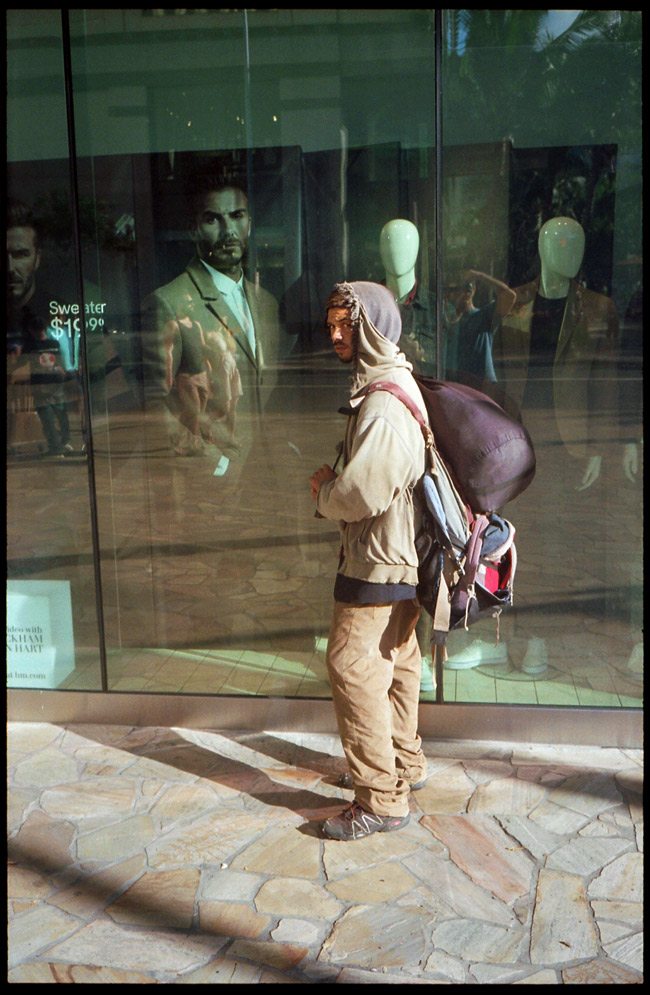 Window-Display-Homeless-Juxtoposition-Tavis-Leaf-Glover