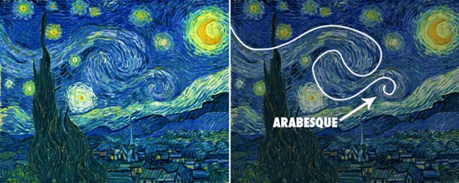 VanGogh-starry_night-with-arabesque