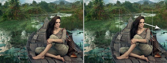 law-of-symmetry-gestalt-psychology-gazing-direction-Annie-Leibovitz-angelina-jolie