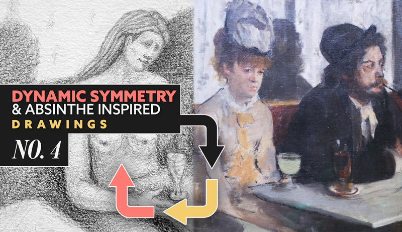 Dynamic Symmetry and Absinthe Inspired Drawings – Four (Paris Video)