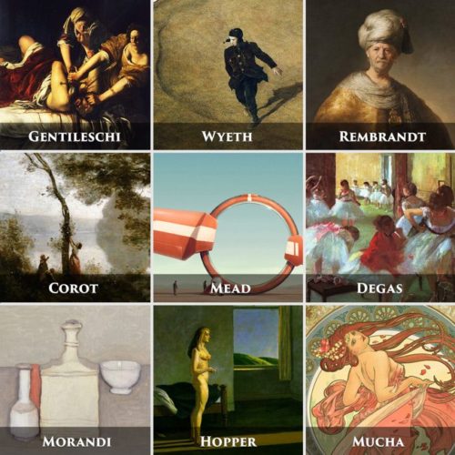 Famous Artist Birthdays and Inspiration IPOX studios & Canon of Design