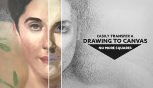 Easily Transfer a Drawing to Canvas-No More Squares-Easily Transfer a Drawing to Canvas-No More Squares-intro