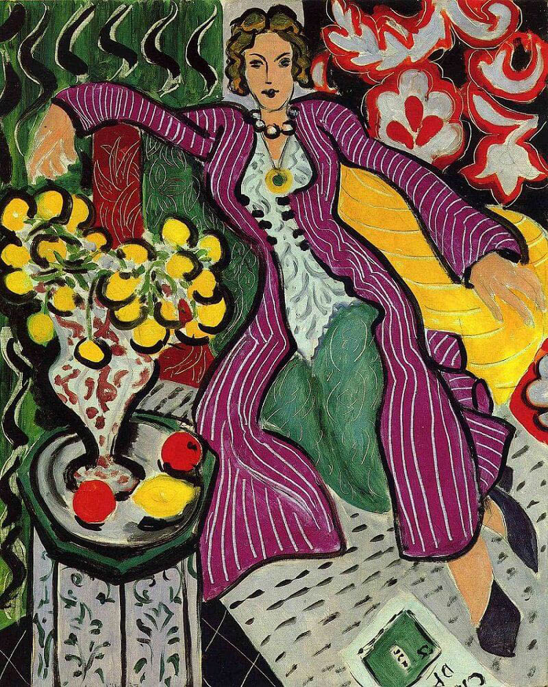 Complementary-Colors-Myth-woman-in-a-purple-coat-Matisse