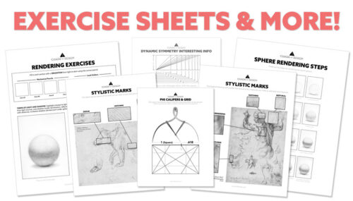 Composition-and-Design-Drawing-Course-template-exercise-sheets-and-more
