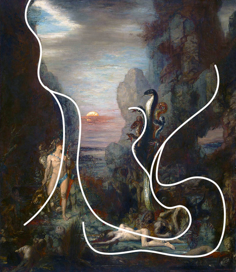 Gustave-Moreau-arabesques-analyzed-Hercules-and-the-Lernaean-Hydra