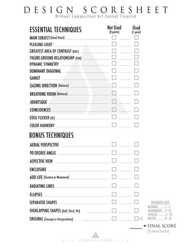 mastering composition-DESIGN-SCORESHEET-by-Tavis-Leaf-Glover