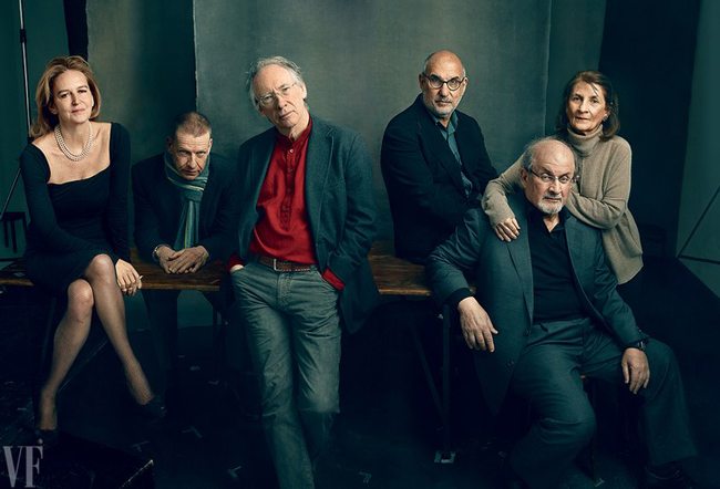 mastering-composition-with-Annie-Leibovitz-group-photo-man-in-red