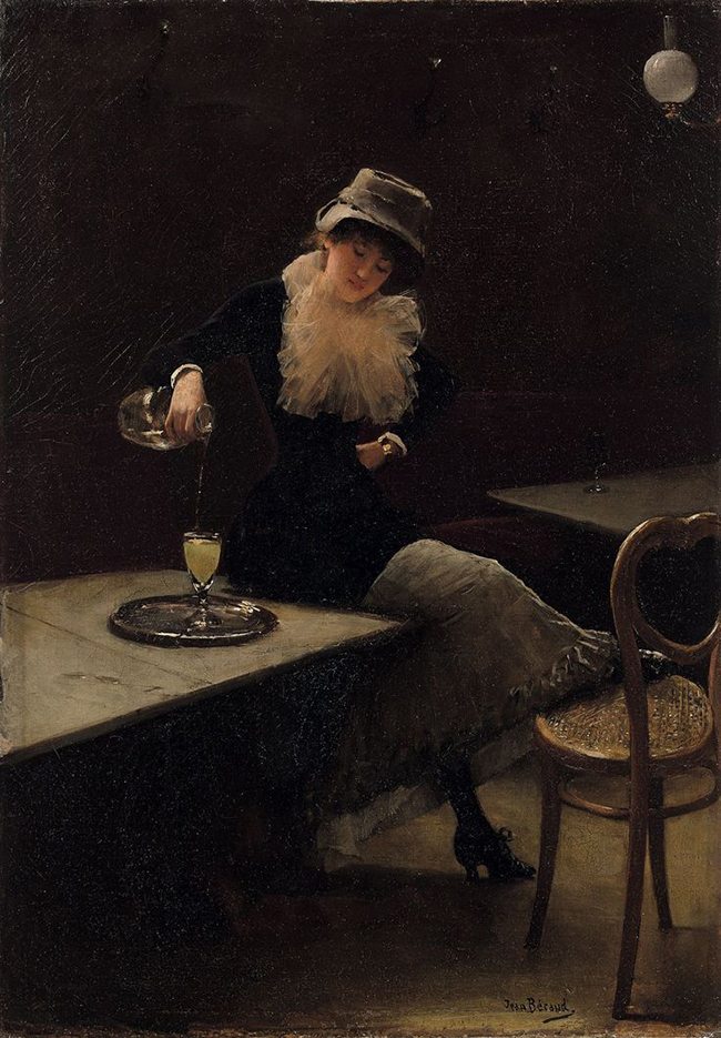 Mastering Composition with Absinthe Paintings008Absinthe drinker-jean beraud-woman-2