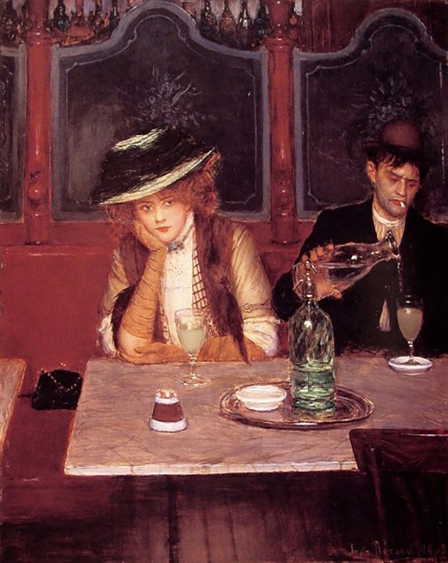 Mastering Composition with Absinthe Paintings025les-buveur-dabsinthe-by-jean-beraud