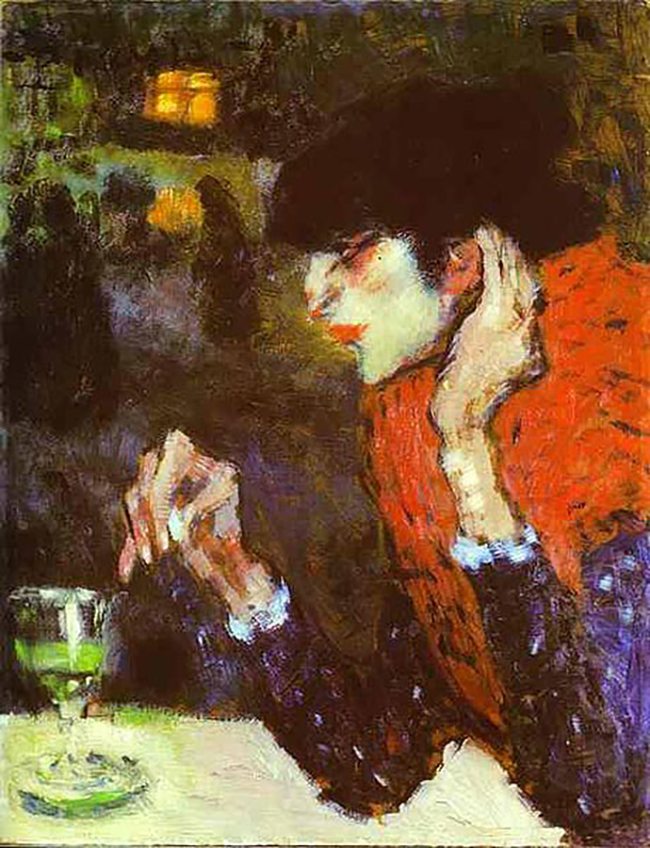 Mastering Composition with Absinthe Paintings029Picasso absinthe