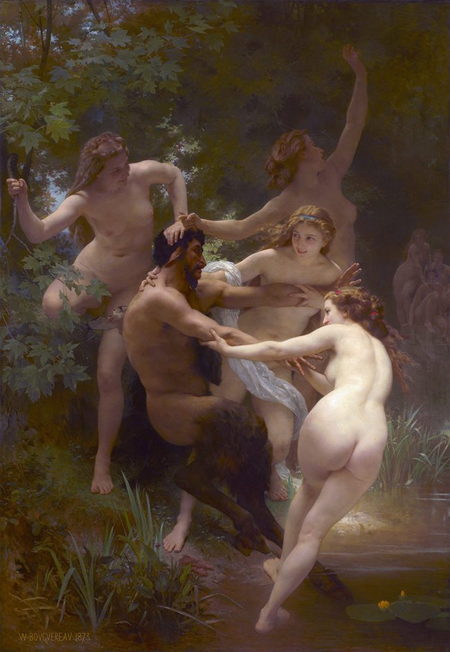 Mastering Composition - Henri Cartier-Bresson using Dynamic Symmetry - Bouguereau Painting Nymph and Satyr